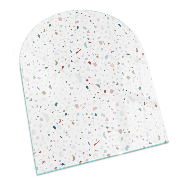 Plaque verre demi-ronde cheminée Formes miniatures