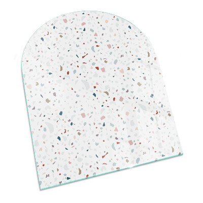 Plaque verre demi-ronde cheminée Formes miniatures