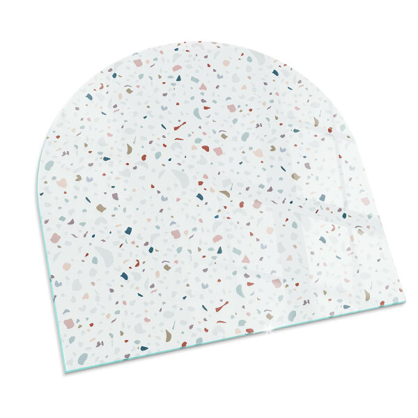 Plaque verre demi-ronde cheminée Formes miniatures