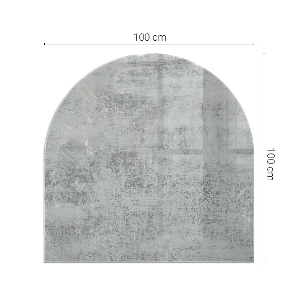 Plaque verre demi-ronde cheminée Motif de fond abstrait