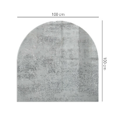 Plaque verre demi-ronde cheminée Motif de fond abstrait