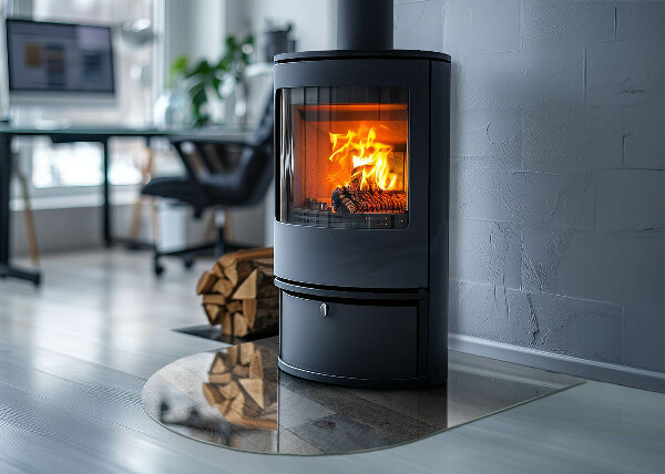 Plaque de sol demi-ovale en verre Couleurs du plateau dans différentes nuances