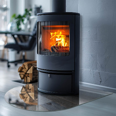 Plaque de sol demi-ovale en verre Couleurs du plateau dans différentes nuances