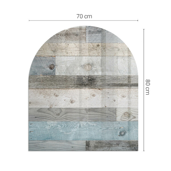 Plaque de sol demi-ovale en verre Couleurs du plateau dans différentes nuances
