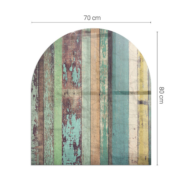Plaque demi-ovale en verre pour poêle Couleurs du tableau dans différentes tonalités