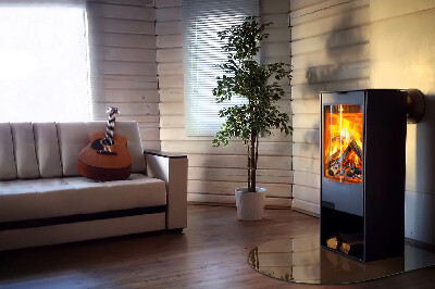 Plaque de sol demi-ovale en verre Couleur marron