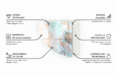 Plaque d’angle en verre pour poêle Bois en coupe transversale avec grain naturel