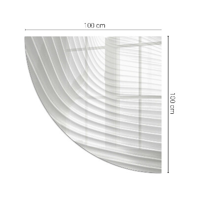 Plaque verre d’angle cheminée Vagues de formes subtiles