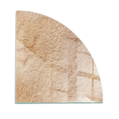 Plaque verre d’angle cheminée La nature de la structure en pierre