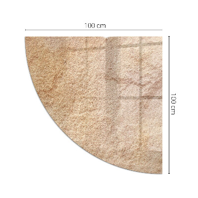 Plaque verre d’angle cheminée La nature de la structure en pierre