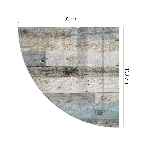 Plaque de sol en verre angle poêle Couleurs du plateau dans différentes nuances
