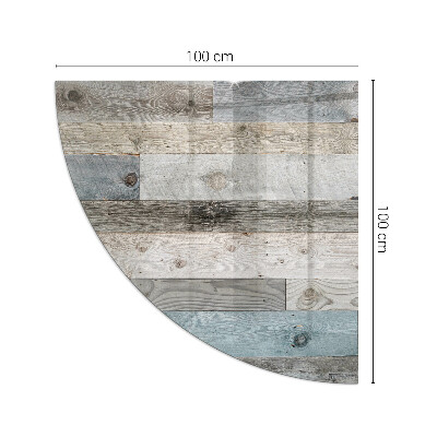 Plaque de sol en verre angle poêle Couleurs du plateau dans différentes nuances