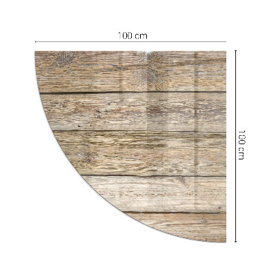 Plaque de sol en verre angle poêle Planches de style naturel