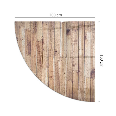 Plaque verre d’angle cheminée Motif en bois à disposition géométrique