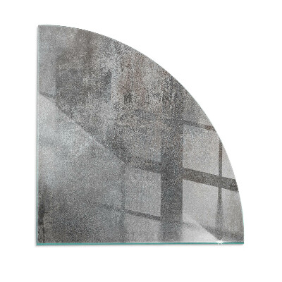 Plaque d’angle en verre pour poêle Modèle de structure brute