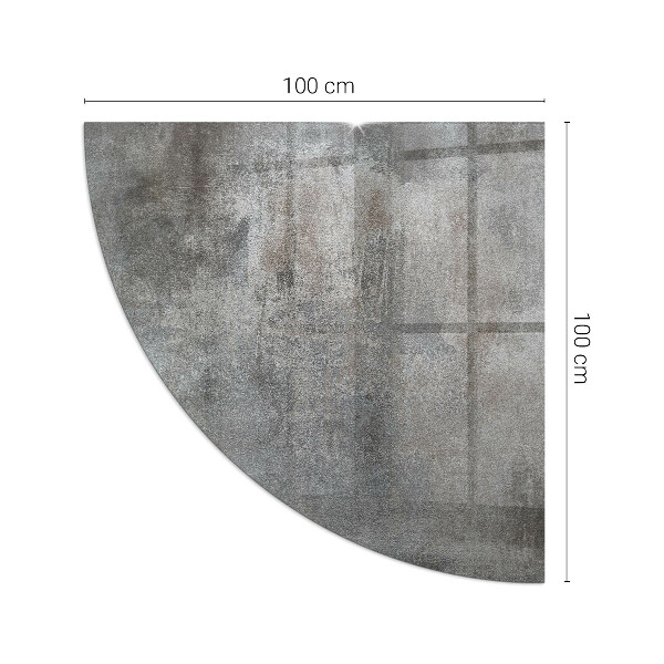 Plaque d’angle en verre pour poêle Modèle de structure brute