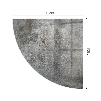 Plaque d’angle en verre pour poêle Modèle de structure brute