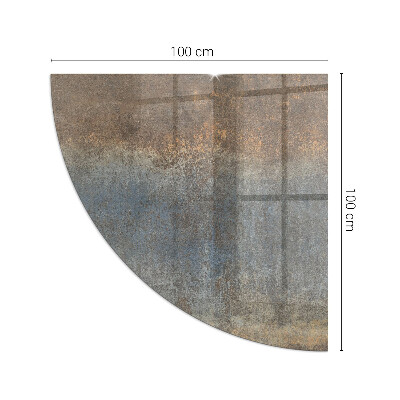 Plaque d’angle en verre pour poêle Motif abstrait aux textures variées