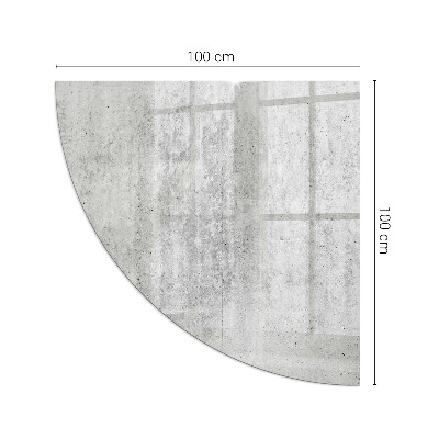 Plaque de sol en verre angle poêle Structure en béton brut