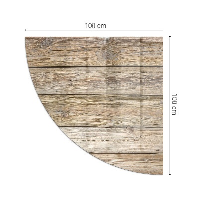 Plaque verre d’angle cheminée Grain de bois dans un style naturel