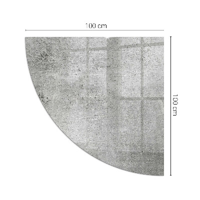 Plaque d’angle en verre pour poêle Béton brut dans un style minimaliste