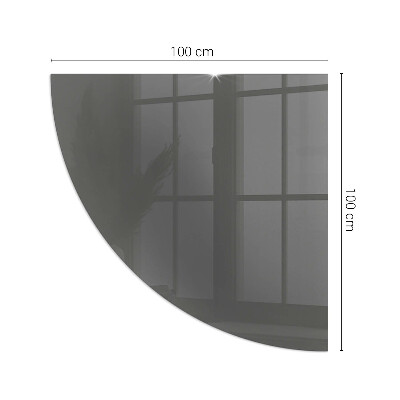 Plaque d’angle en verre pour poêle Couleur gris-brun