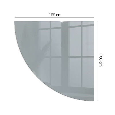 Plaque verre d’angle cheminée Couleur grise