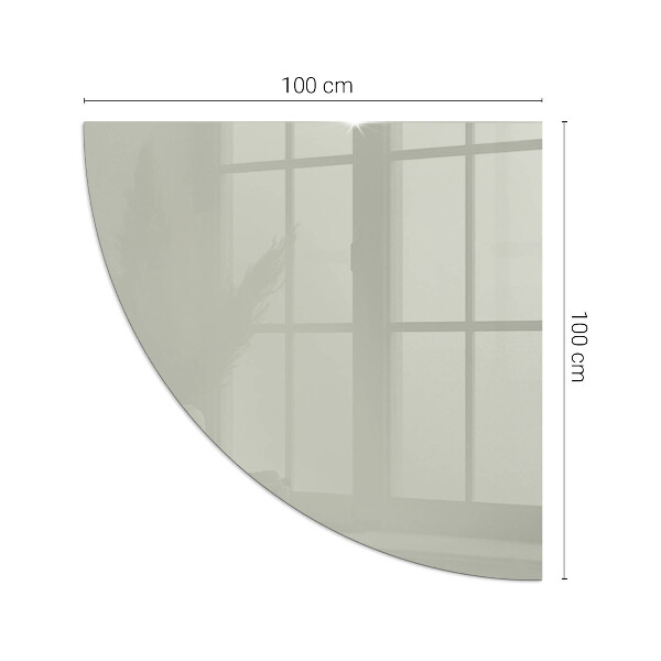 Plaque verre d’angle cheminée Couleur gris-vert