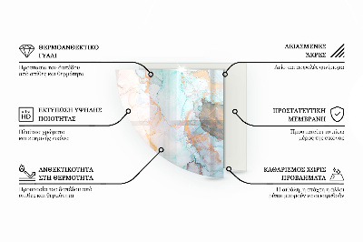 Plaque d’angle en verre pour poêle Couleur vert clair