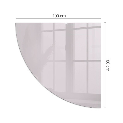 Plaque de sol en verre angle poêle Couleur violet clair