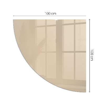 Plaque verre d’angle cheminée Couleur beige