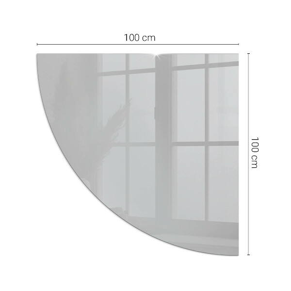 Plaque verre d’angle cheminée Couleur gris clair