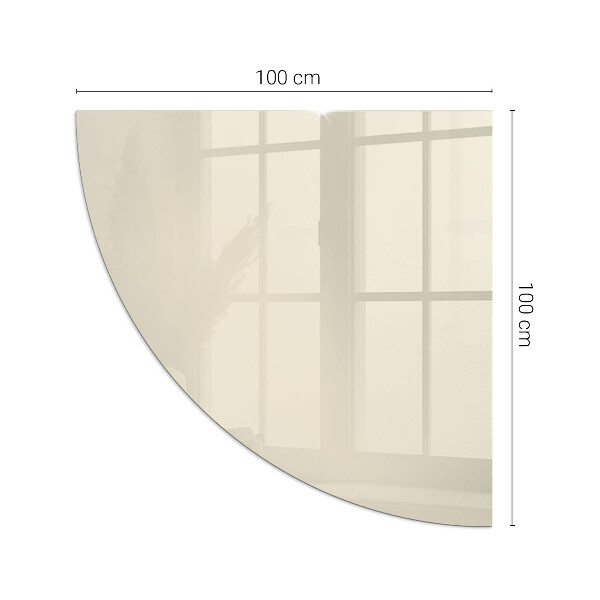 Plaque d’angle en verre pour poêle Couleur beige