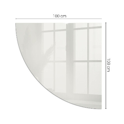 Plaque de sol en verre angle poêle Couleur grise