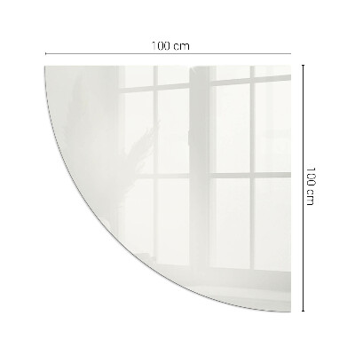 Plaque verre d’angle cheminée Couleur ivoire