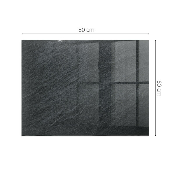 Plaque verre rectangulaire cheminée Motif de pierre naturelle