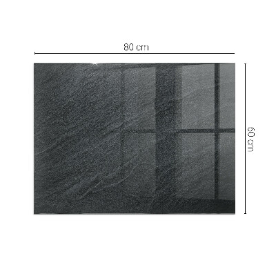 Plaque verre rectangulaire cheminée Motif de pierre naturelle