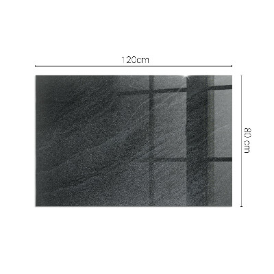 Plaque verre rectangulaire cheminée Motif de pierre naturelle