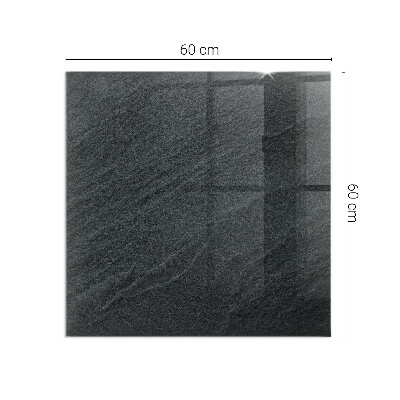 Plaque verre rectangulaire cheminée Motif de pierre naturelle