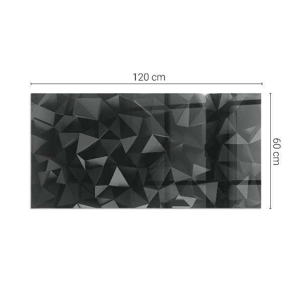 Plaque de sol rectangulaire en verre Géométrie en trois dimensions