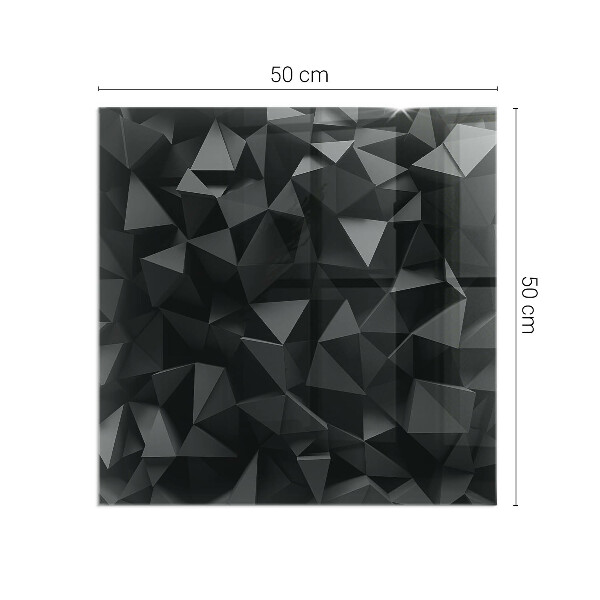 Plaque de sol rectangulaire en verre Géométrie en trois dimensions