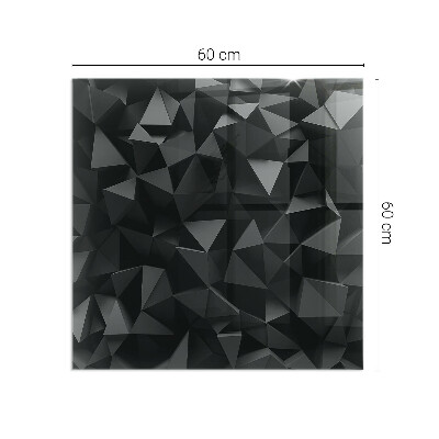 Plaque de sol rectangulaire en verre Géométrie en trois dimensions