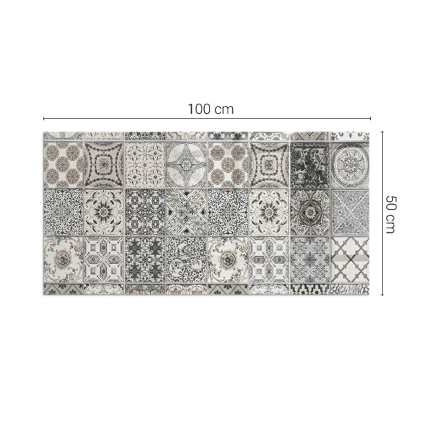 Plaque de sol rectangulaire en verre Motifs décoratifs en carrelage