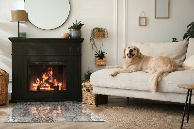 Plaque de sol rectangulaire en verre Motifs décoratifs en carrelage