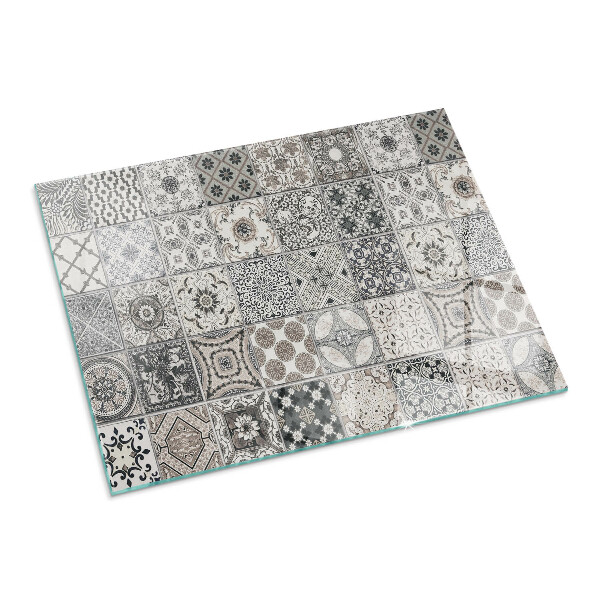 Plaque de sol rectangulaire en verre Motifs décoratifs en carrelage