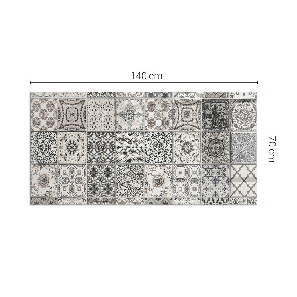 Plaque de sol rectangulaire en verre Motifs décoratifs en carrelage