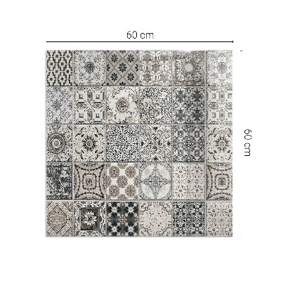 Plaque de sol rectangulaire en verre Motifs décoratifs en carrelage