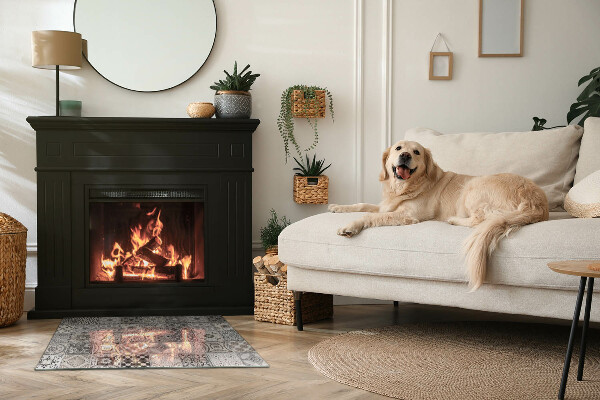 Plaque de sol rectangulaire en verre Motifs décoratifs en carrelage