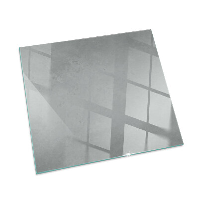 Plaque rectangulaire en verre pour poêle Structure en béton avec effet