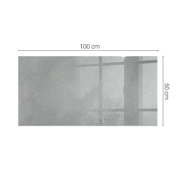 Plaque rectangulaire en verre pour poêle Structure en béton avec effet